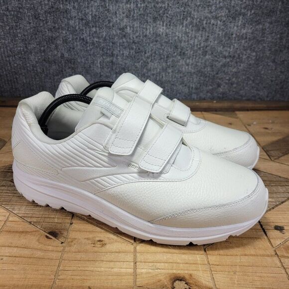 🔥Brooks Mens Addiction Walker 2 1103202E142 WhiteShoes Sneakers 12.5 2E WIDE - Picture 1 of 11